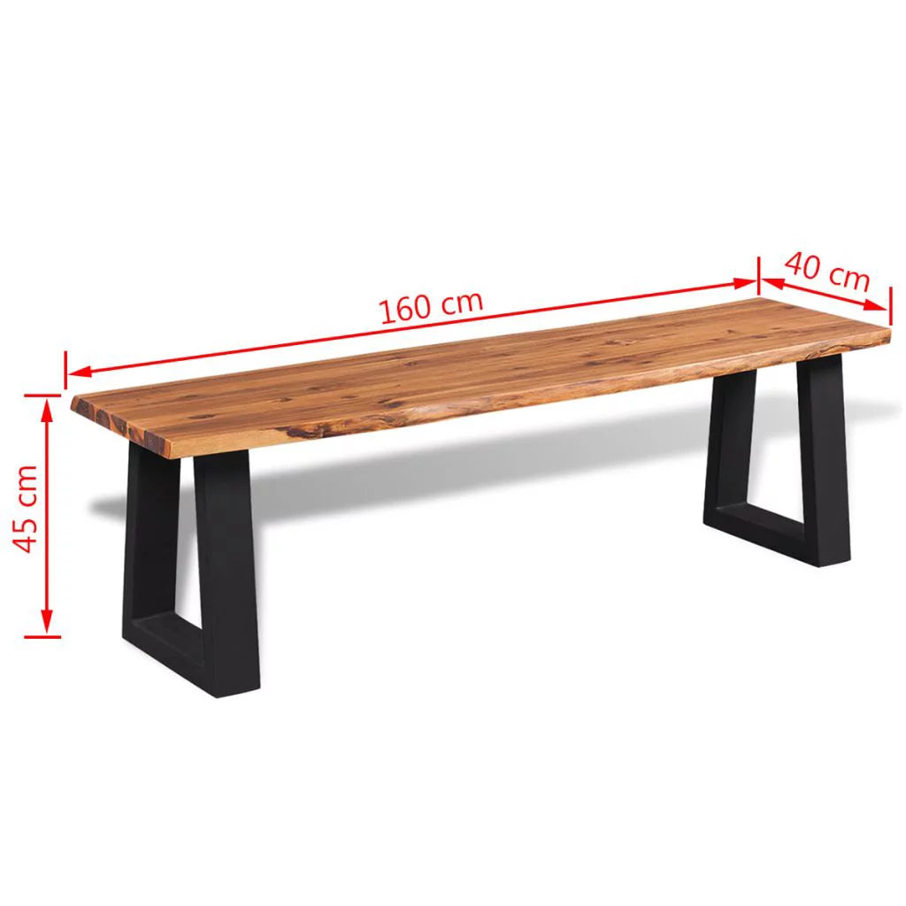 Solid Acacia Wood Bench Z9134