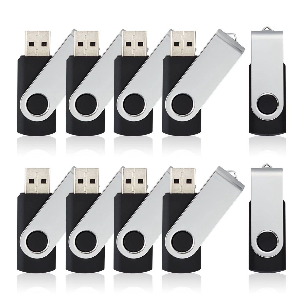 10 Pack 1GB Black USB Flash Drive F635
