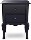 Traditional Wood 2-Drawer Nightstand in Espresso M7597