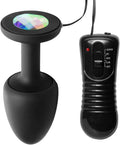 Black Vibrating Anal Plug with Internal Stimulation Z8124