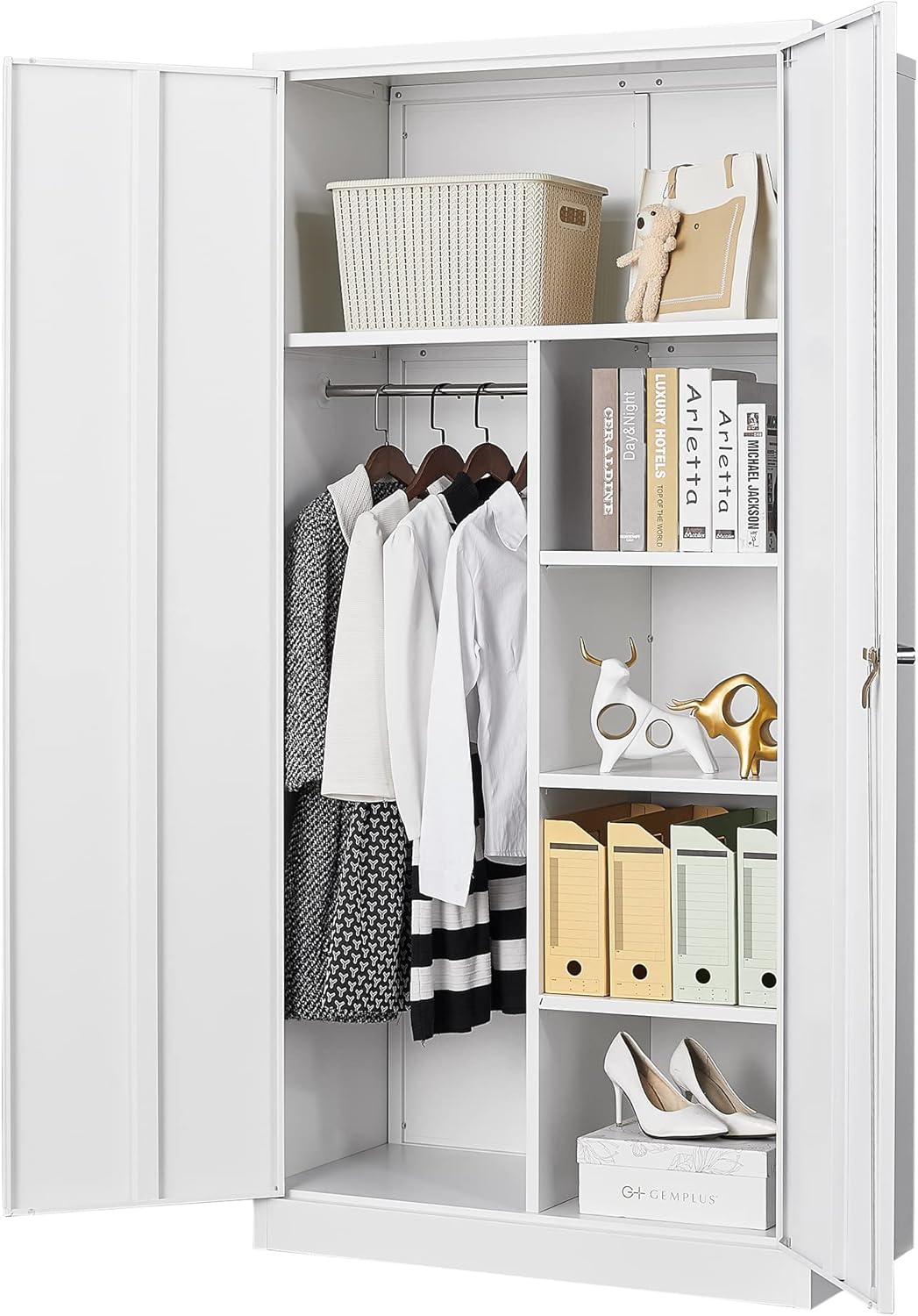 Metal Storage Cabinet with 4 Adjustable Shelves B146