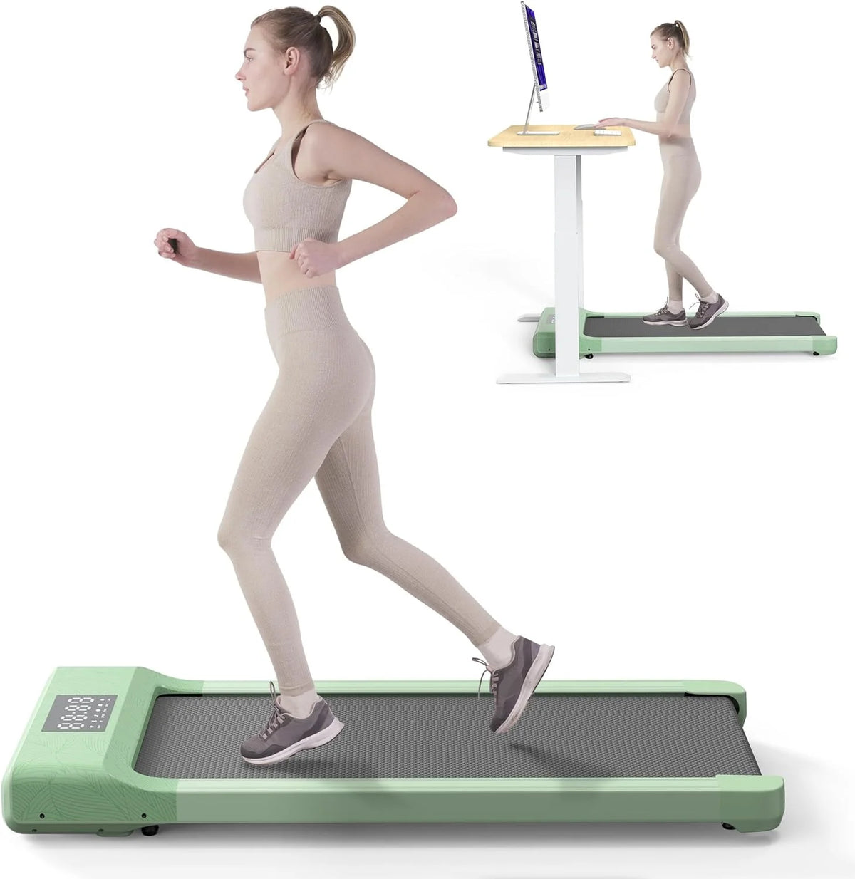 300lb Portable Walking Pad Treadmill with Remote Control L774025