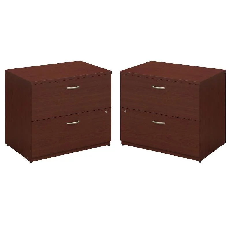 2 Piece Wood Filing Cabinet Set with 2 Drawer J8573