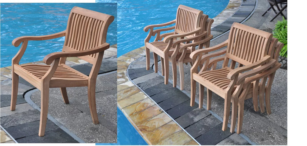3 Pc Grade-A Teak Dining Set Q611
