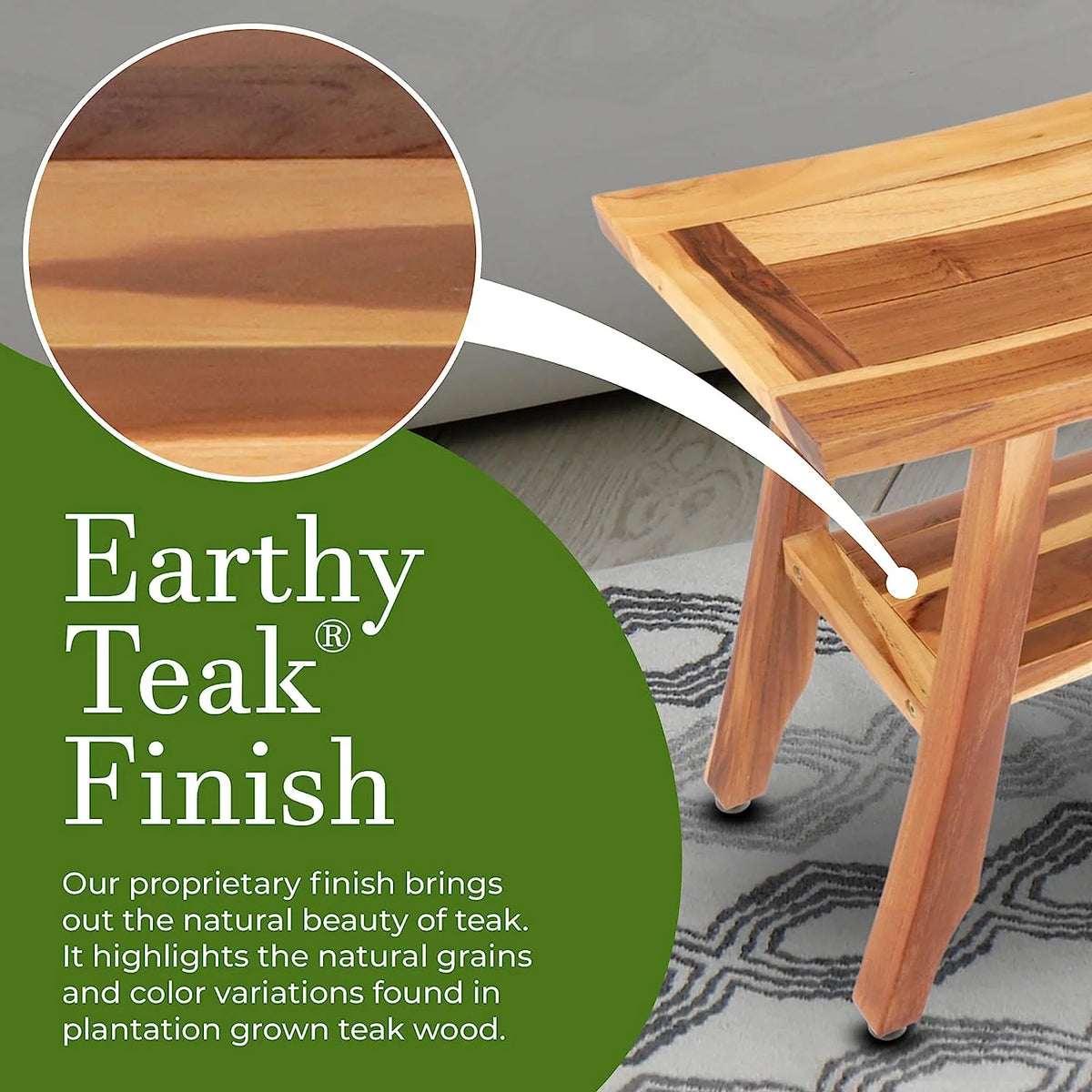 Teak Shower Bench M869