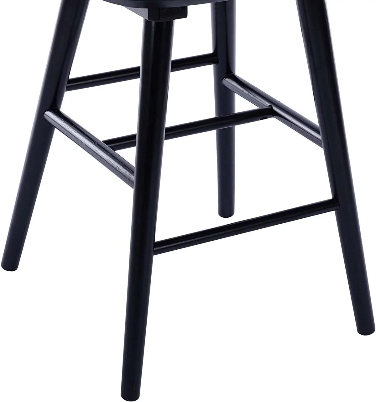 Black Wood Counter Stools Set of 2 P509