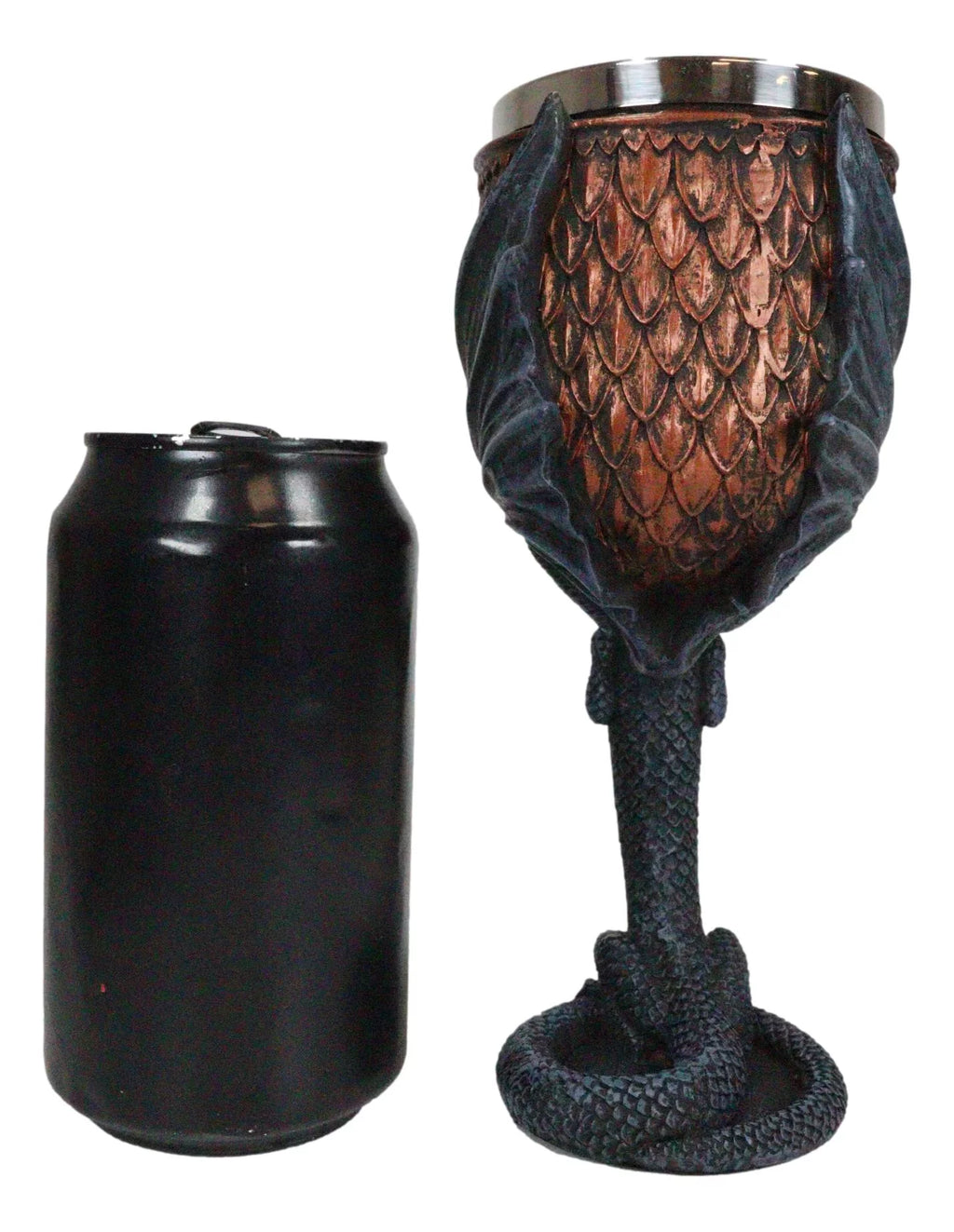 Winged Drake Stem Base Drinking Wine Goblet Chalice B494