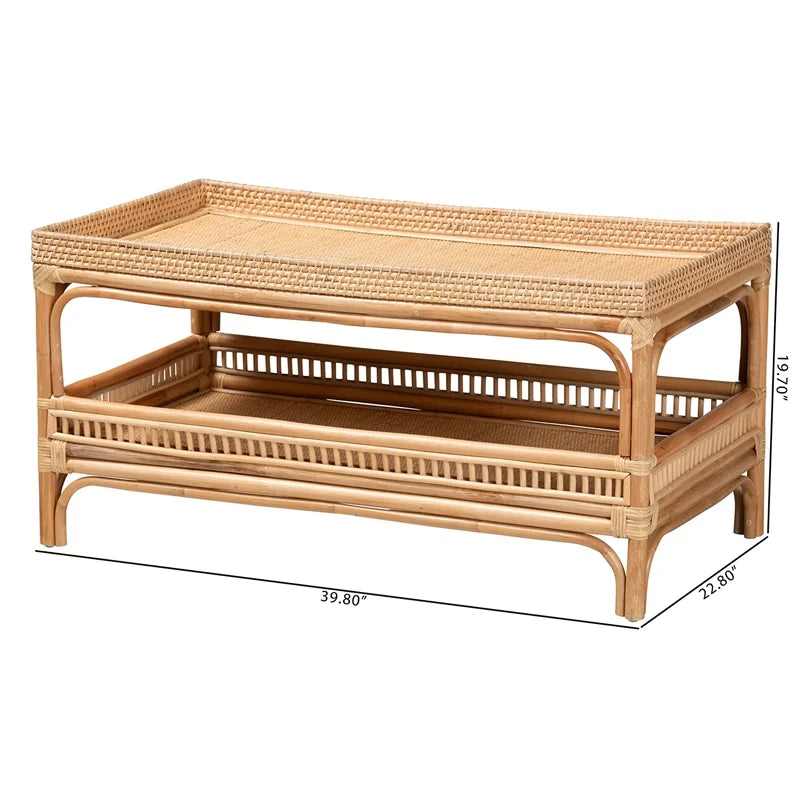 Natural Rattan Coffee Table B442