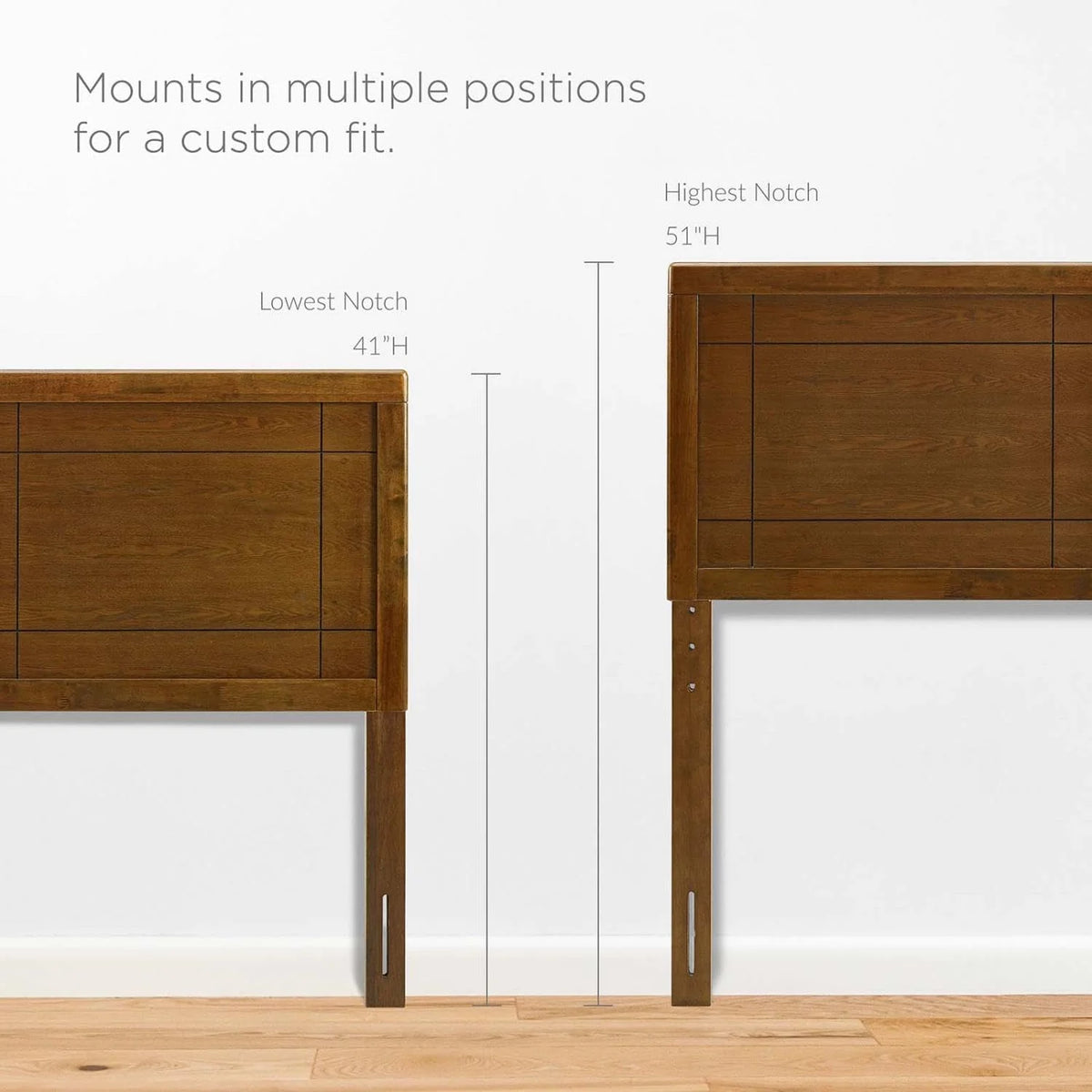 Wood Headboard in Walnut G9733