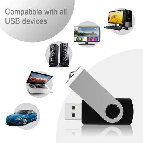 10 Pack 1GB Black USB Flash Drive F635