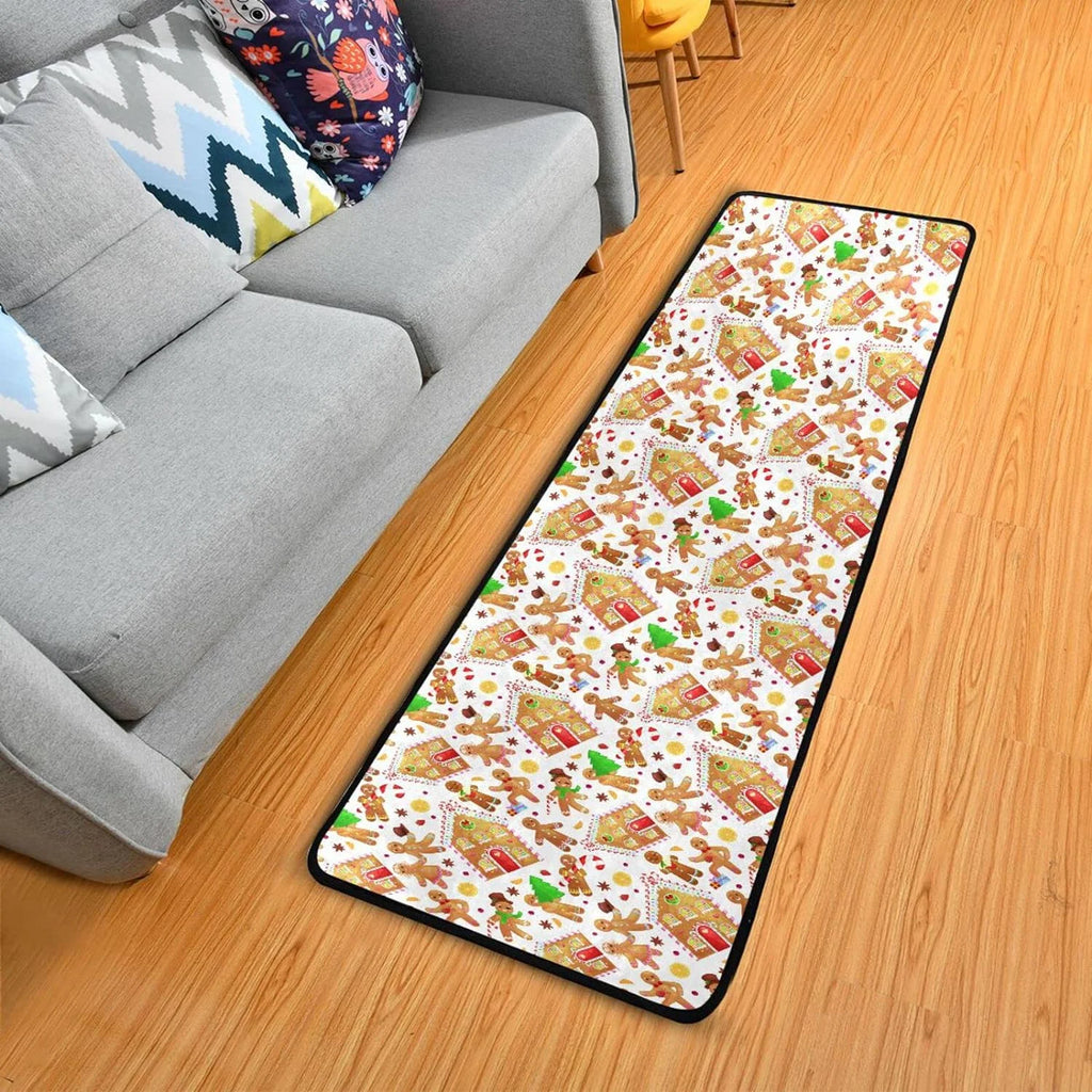 2X6 Feet Christmas Cookies Runner Rug with Rubber Backing A278
