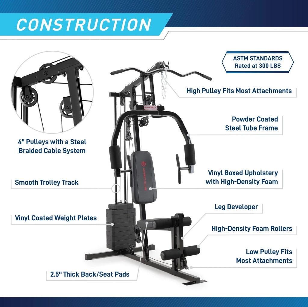 100 lbs Stack Home Gym J213