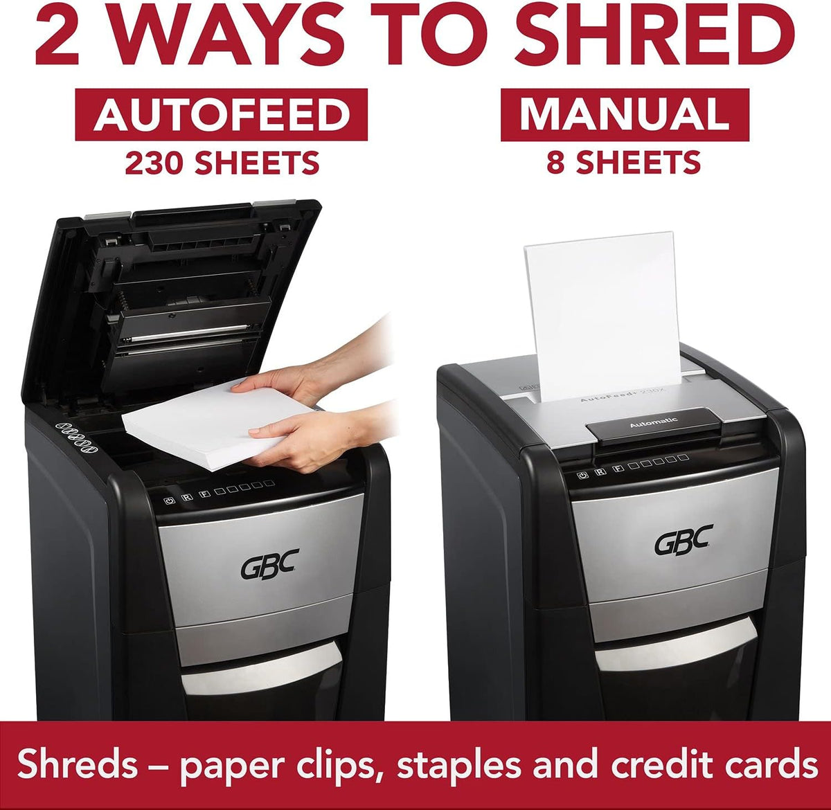 Auto Feed 300 Sheet Capacity Micro-Cut Paper Shredder A6292