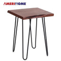 Live Edge End Table with Hair Pin Legs F309