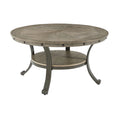 Metal and Wood Round Coffee Table C568276