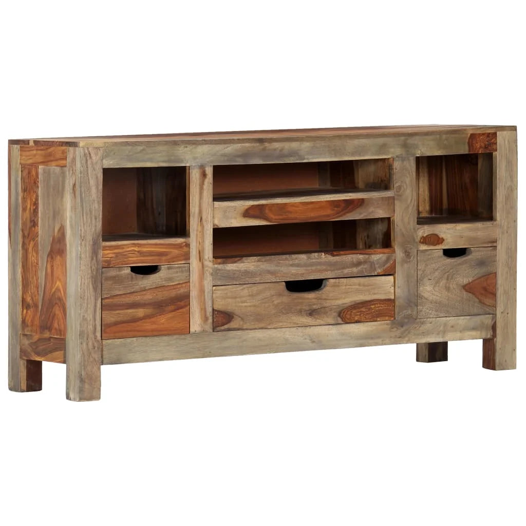 Gray Solid Sheesham Wood Sideboard M7599