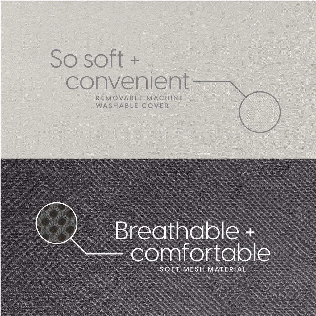 6-Inch Memory Foam Tri Folding Mattress with Removable Cover U983