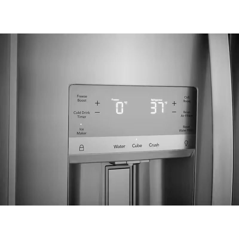 36 in. 22.3 cu. ft. Counter Depth Side-by-Side Refrigerator Stainless Steel W171
