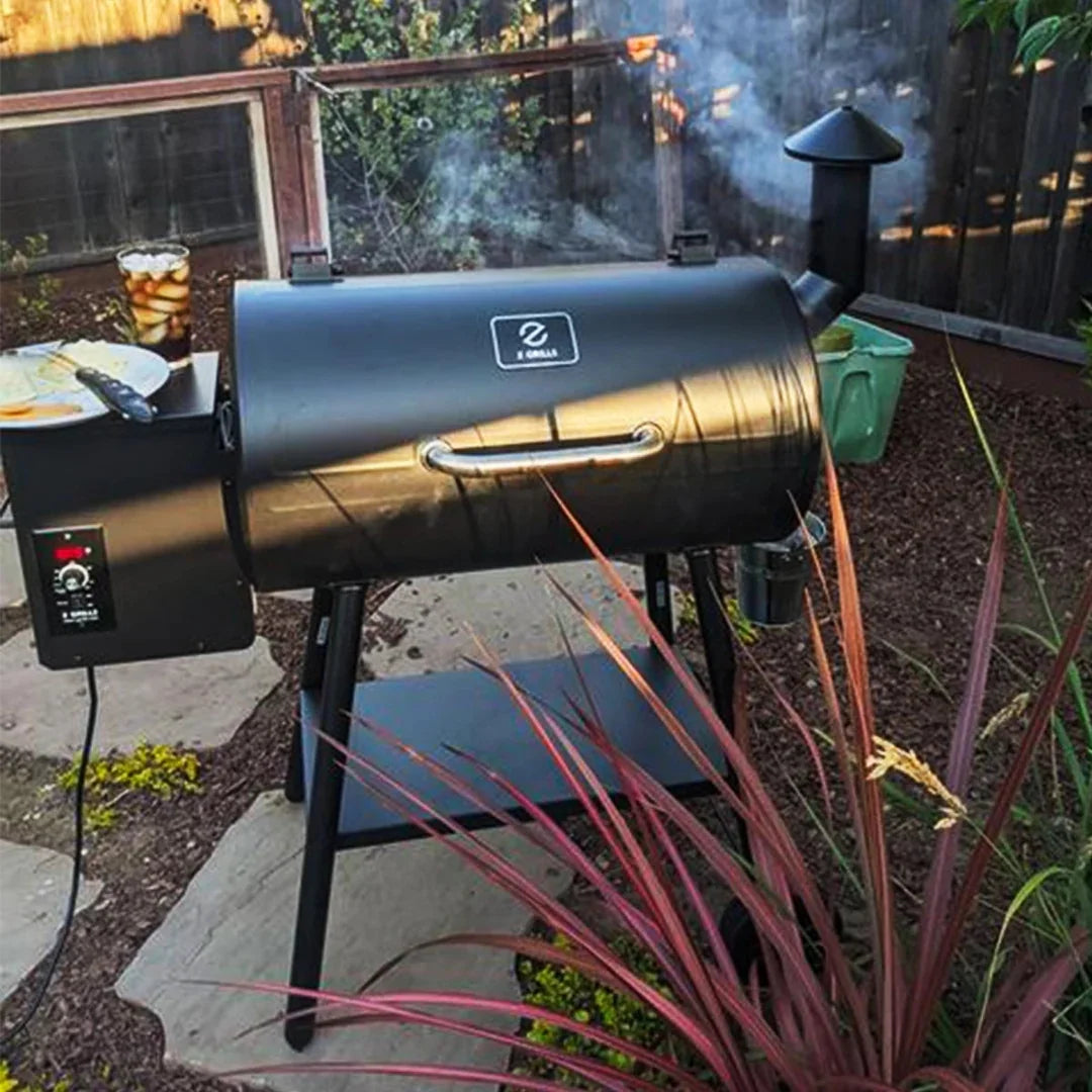 Wood Pellet Smoker 8 in 1 BBQ Grill with Auto Temperature Control L1662